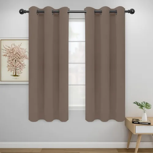 Vista 172 de Easy-Going - Cortinas opacas para dormitorio, aislamiento térmico sólido con ojales, cortinas de ventana para reducción de ruido, cortinas