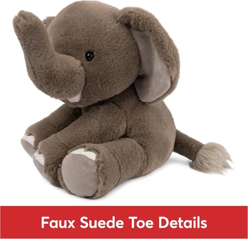 Vista 6 de GUND Peluche Chai Elefante, animal de peluche prémium para edades de 1 año en adelante, gris, 10 pulgadas