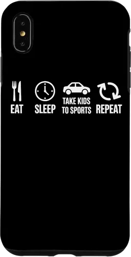 Vista 10 de Eat Sleep Take Kids to Sports Repeat Youth Athlete Parent Case for iPhone 17
