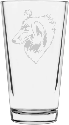 Vista 306 de Podenco Canario - Vaso de pinta de 16 onzas con temática de perro personalizado