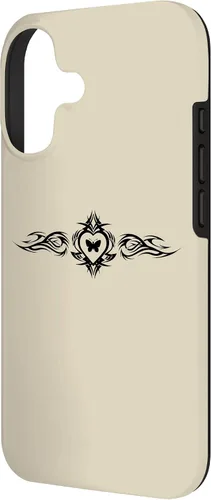 Vista 2 de Butterfly Heart Tattoo Fairycore y2k Grunge Egirl Aesthetic Case for iPhone 17