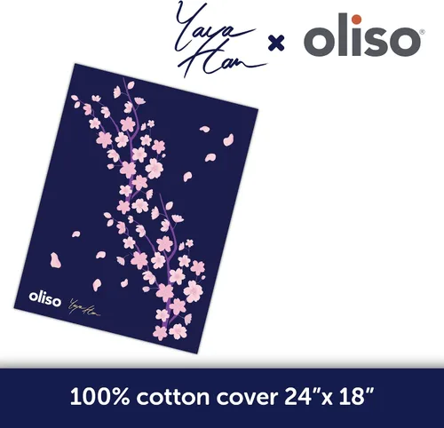 Vista 9 de oliso Yaya Han M3Pro Project - Plancha de vapor + bolsa de transporte + funda para tabla de planchar + paño de prensado