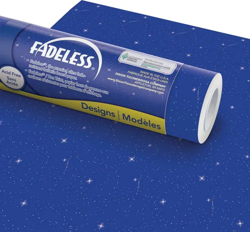 Vista 11 de Fadeless Papel para Tablón de Anuncios, Papel Resistente a la Decoloración para Decoración de Aula, 48" x 50', Azure, 1 Rollo