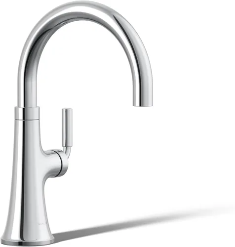 Vista 29 de KOHLER 23767-BL Grifo de tono de barra de cocina de un solo mango, grifo de fregadero de preparación, grifo de barra húmeda, grifo para fregadero