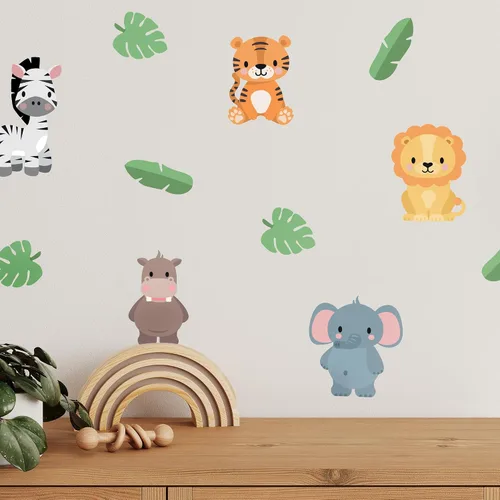 Vista 35 de Teddylabels - Calcomanías de Animales Árticos - Pegatinas de Pared Fáciles de Aplicar y Removibles: Transforma el Dormitorio de tus Niños Pequeños