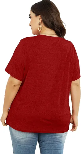 Vista 4 de Camisetas de talla grande con estampado de girasoles para mujer, camisetas inspiradoras de verano