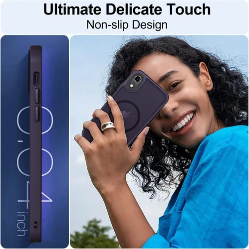 Vista 652 de MOCCA - Funda magnética resistente para iPhone XR de 6.1 pulgadas, compatible con MagSafe, funda con protección contra caídas de grado militar