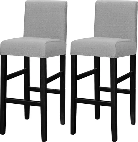 Vista 16 de Lellen - Fundas para taburete de bar de jacquard, fundas para silla de taburete de bar, fundas para silla de bar, fundas para taburete de bar