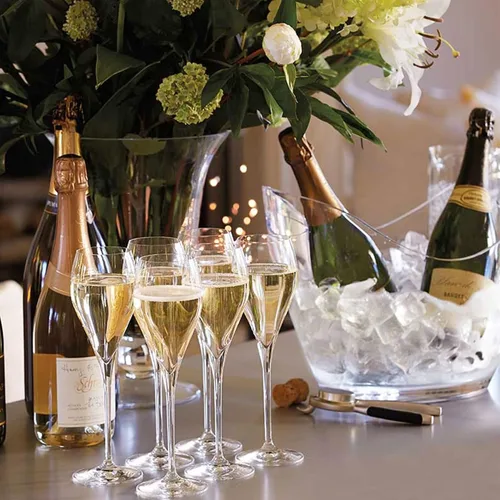 Vista 5 de Cubo de hielo para fiestas, botellas de vino o champán de acrílico transparente para bebidas (1, 8 litros)