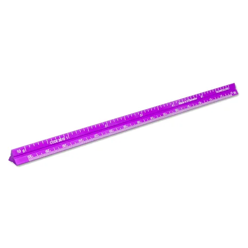 Vista 18 de Alumicolor Regla Métrica de Bolsillo para Arquitecto de Aluminio, 15CM, Negro
