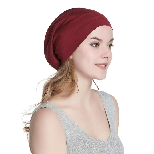 Vista 147 de Alnorm - Gorro con forro de satén y suave banda elástica para hombres y mujeres, talla única Se ajusta a la mayoría