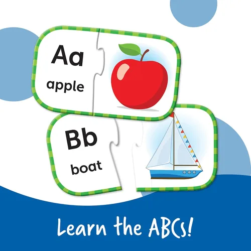 Vista 2 de Learning Resources Tarjetas de rompecabezas ABC, preparación para el jardín de infantes, rompecabezas autocorrectivos, juegos de aprendizaje