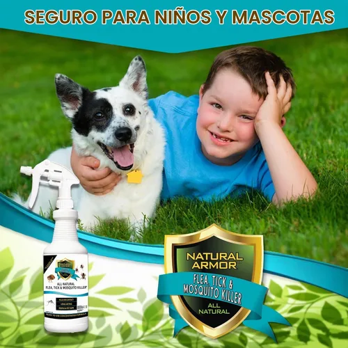 Vista 4 de Asesino de pulgas, garrapatas y mosquitos totalmente natural - 128 oz galón