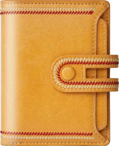 Vista 25 de TFKGS Tarjetero de crédito para mujer, cartera RFID de cuero para mujer con bloqueo de cremallera, llavero para tarjetas de acordeón, regalos