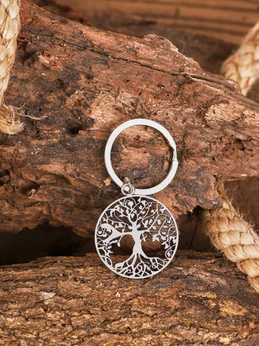 Vista 2 de HAQUIL Llavero vintage de la suerte, accesorios de regalo para hombres y mujeres, llavero de joyería