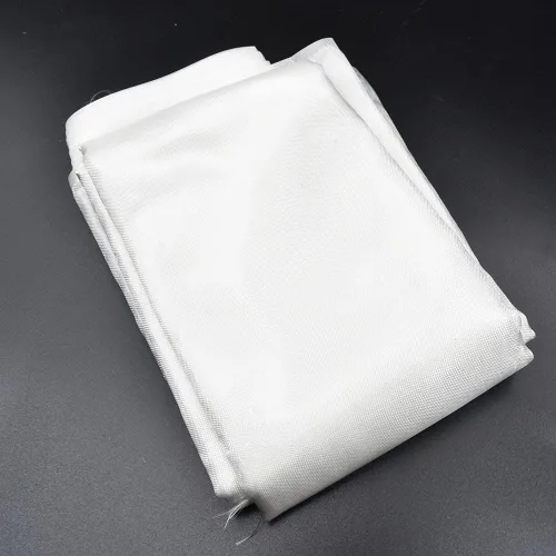 Vista 4 de MTYIQS Paño de fibra de vidrio Tejido liso Tela de fibra de vidrio 0.85oz 0.001 in Fibra de vidrio Mat Material Roll Tela tejida blanca para placa