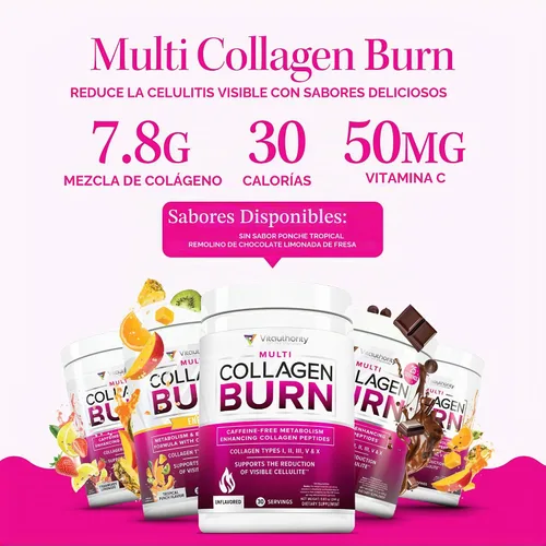 Vista 3 de Vitauthority Péptidos de colágeno en polvo suplementos para la pérdida de peso Complejo de belleza hidrolizado para mujeres, cabello, piel, uñas