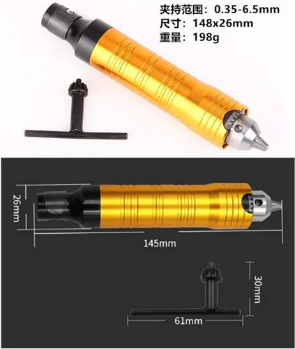 Vista 8 de Accesorio adaptador de eje flexible de 1/8 pies (0.125 in), portabrocas de extensión de taladro flexible para Dremel y herramienta de amoladora