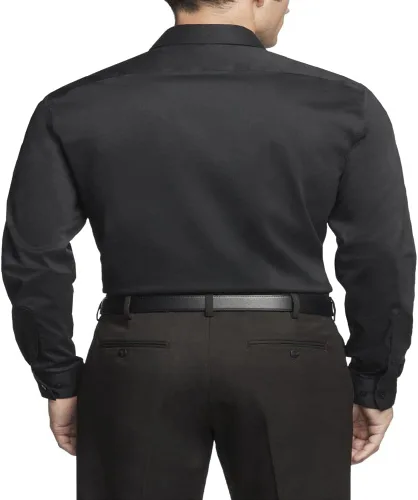 Vista 2 de Van Heusen Camisa de vestir para hombre, ajuste regular, cuello flexible, elástica, sin arrugas