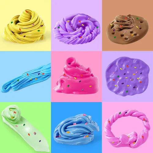 Vista 2 de Paquete de 50 unidades de slime de mantequilla para niños, juguetes de limo para niños y niñas, juguete perfumado de bricolaje para recuerdos