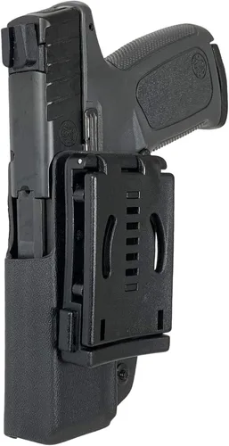 Vista 2 de Black Scorpion Outdoor Gear OWB Kydex Pro IDPA Competition Holster compatible con SW SD9 SD9 VE