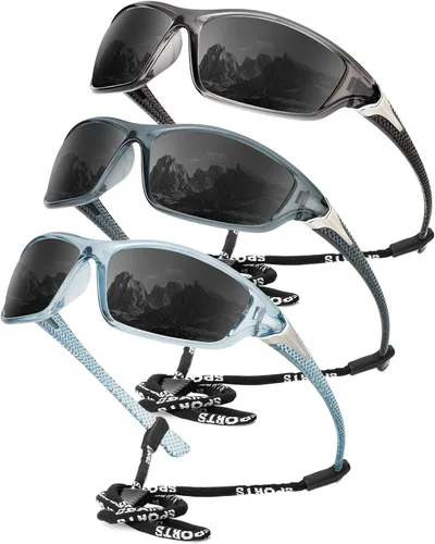 Vista 41 de KALIYADI 4 Pack Polarized Sunglasses-Men Sports Sun-glasses: Mens Sunglasses UV Protection for Fishing Driving Cycling