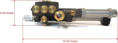 Vista 3 de Annovi Reverberi - Cabezal de bomba de repuesto completo AR43361 para SRMW2.4G28 OEM con descargador y válvulas de alivio
