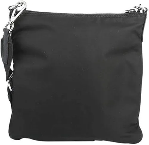 Vista 5 de Prada Bolso bandolera unisex de nailon Tessuto negro medio Negro