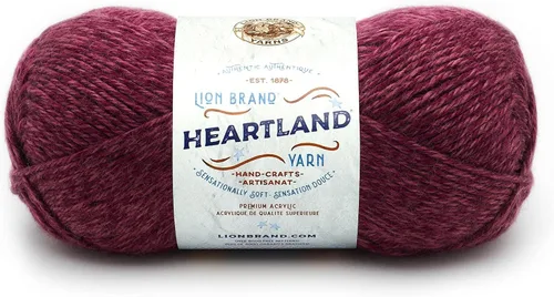 Vista 33 de Lion Brand Yarn Heartland Yarn, Hilo de Peso Medio para Tejer, Ganchillo y Manualidades, 1 Paquete, Great Smoky Mountains Grandes Montañas Humeantes