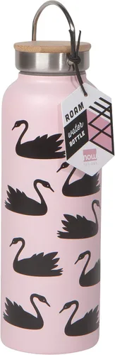Vista 3 de Now Designs Botella de agua de acero inoxidable con tapa de bambú