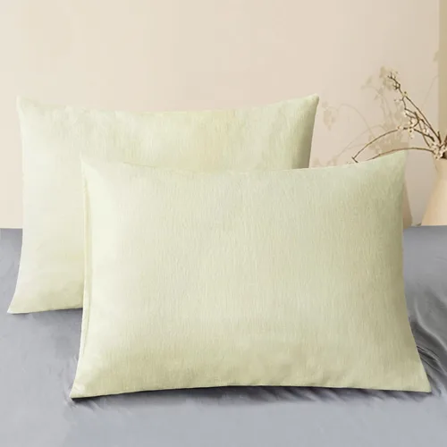 Vista 99 de CaliTime - Paquete de 2 fundas de almohada acogedoras para sofá, decoración del hogar, felpilla suave teñida sólida, 16 x 16 pulgadas, marrón Marrón