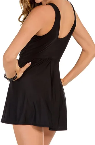 Vista 4 de Miraclesuit Women's Swimwear Pin Point Marais Tummy Control V-Neckline Soft Cup One Piece Swimsuit