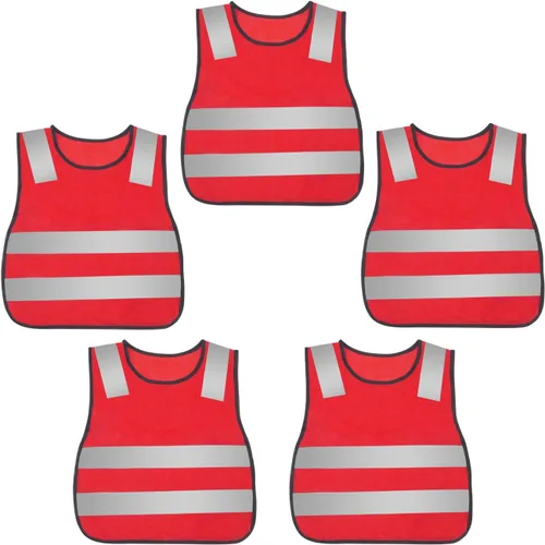 Vista 17 de AIEOE Kids High Visibility Safety Vest Reflective Running Lightweight Traffic Walking Breathable Construction Vest