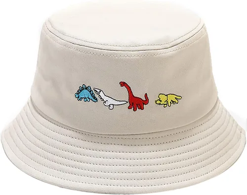 Vista 31 de XYIYI - Sombrero de pescador de algodón con bordado de moda, sombrero de cubo de playa para mujeres y niñas