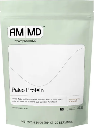 Vista 12 de Amy Myers MD Paleo Proteína en polvo – Fresas y crema, 20 porciones – Apoyo a la función intestinal a base de colágeno – Suplemento de proteína sin