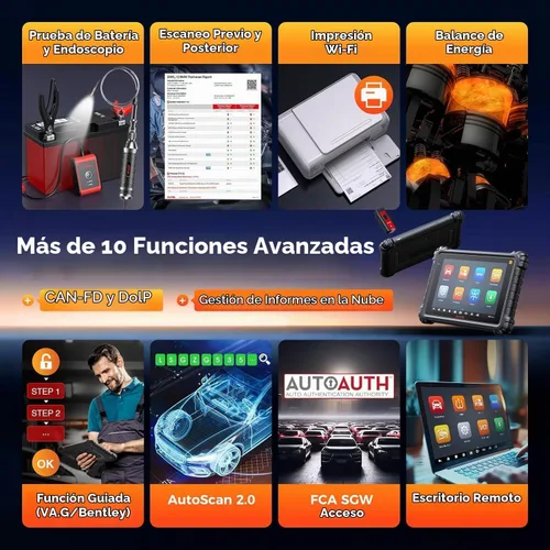 Vista 8 de Herramienta de programación Autel MaxiSYS MS906 PRO-TS TPMS, prueba activa 3K 36+ reinicios