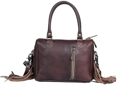 Vista 2 de Myra Bolsa De Transporte Oculta Pecas Marrón Upcrecycled S-3348