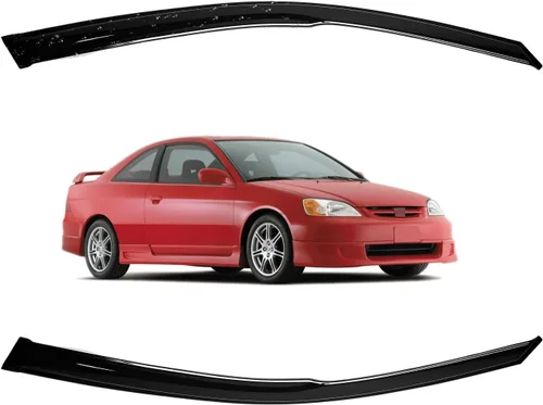 Vista 193 de Viseras para ventanas para Mazda 3 Sedán 4 puertas 2004 2005 2006 2007 2008 2009 estilo JDM Mugen, deflector de viento, protector solar y de lluvia