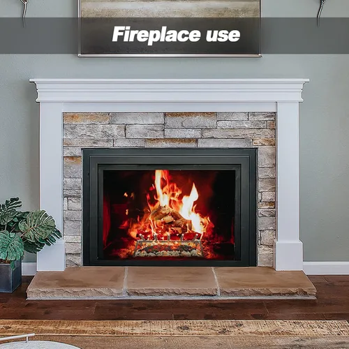 Vista 5 de Skyflame Gránulos de vermiculita negra para chimenea de gas, bolsa de 12 onzas