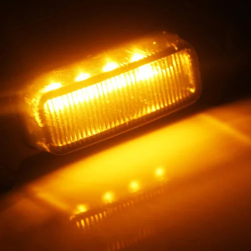 Vista 4 de 4 luces LED ámbar de lente ahumada compatibles con Toyota Tacoma TRD PRO 2016 2017 2018 2019 parrilla