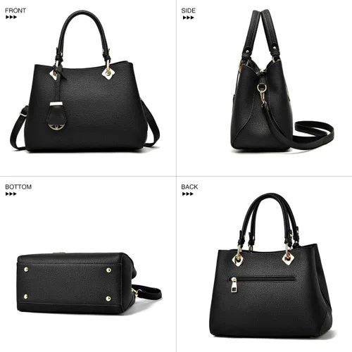 Vista 4 de Carteras y bolsos para mujer, bolso de mano de moda con asa superior