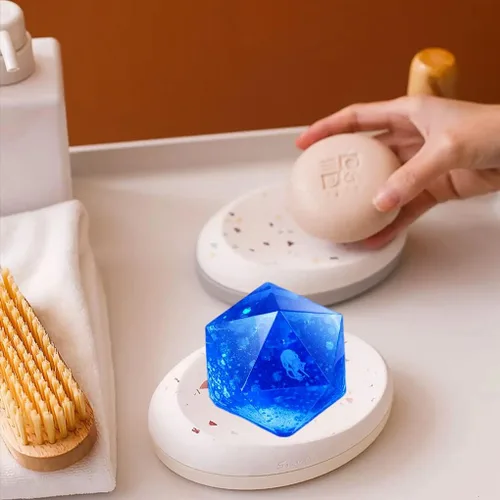 Vista 2 de 2 moldes de resina de gemas, moldes de silicona de piedras de cristal para resina, moldes de resina epoxi de cuarzo geométrico, manualidades, velas