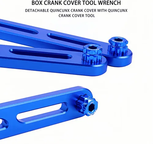 Vista 4 de Llave de eje central 6 en 1, soporte inferior profesional, multiherramienta, kit universal de servicio de bicicleta para sistemas estándar ISO/JIS