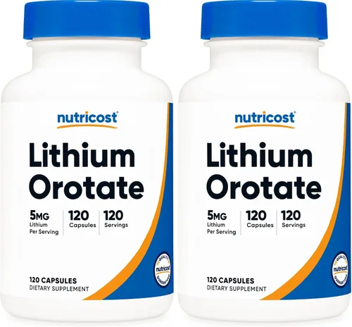 Vista 7 de Nutricost Litio Orotato 5 mg, 120 Cápsulas - Cápsulas vegetarianas, sin OMG, sin gluten