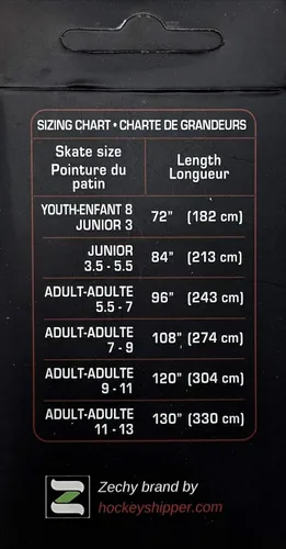 Vista 4 de zechy Cordones de hockey encerados – Hecho para patines – Hockey sobre hielo, patines de ruedas – Un par – Tamaños (72, 84, 96, 108, 120, 130)
