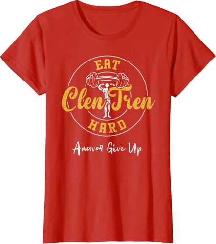 Vista 75 de Culturismo: Comer Clen Tren Hard Anavar Give Up - Camiseta de gimnasio, Negro
