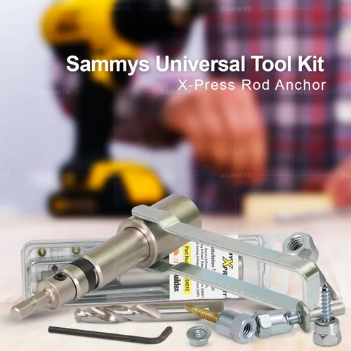 Vista 7 de Sammys 8194910 Kit de herramientas universal Instalación de anclaje de varilla X-Press