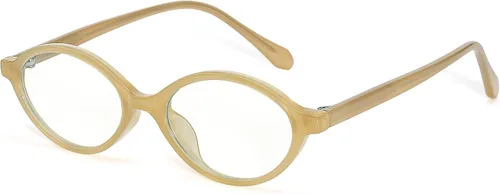 Vista 13 de SIPHEW Gafas retro pequeñas ovaladas con marco de metal con bloqueo de luz azul para mujer de los años 90, lentes de luz azul de cara pequeña A01