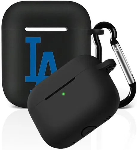 Vista 37 de Funda protectora de silicona para 49ers compatible con AirPods de 1ª/2ª generación, funda de carga, llavero