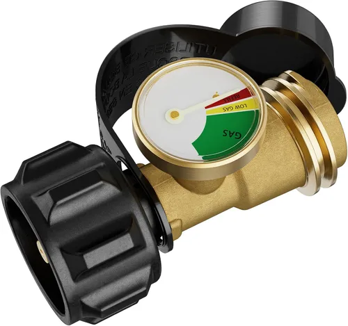 Vista 8 de Indicador de Nivel de Medidor de Tanque de Propano para Tanques de 5-20 Libras, Universal para Autocaravana, Parrilla de Gas, Estufa de Camping